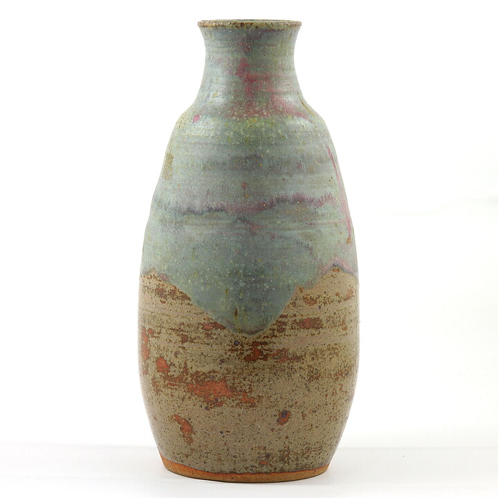 Erik Johansson Tani (1960s) Unique Mottled Brown Vase 28 cm