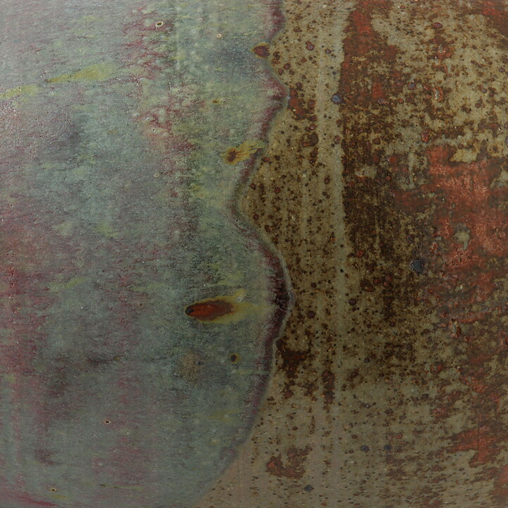 Erik Johansson Tani (1960s) Unique Mottled Brown Vase 28 cm