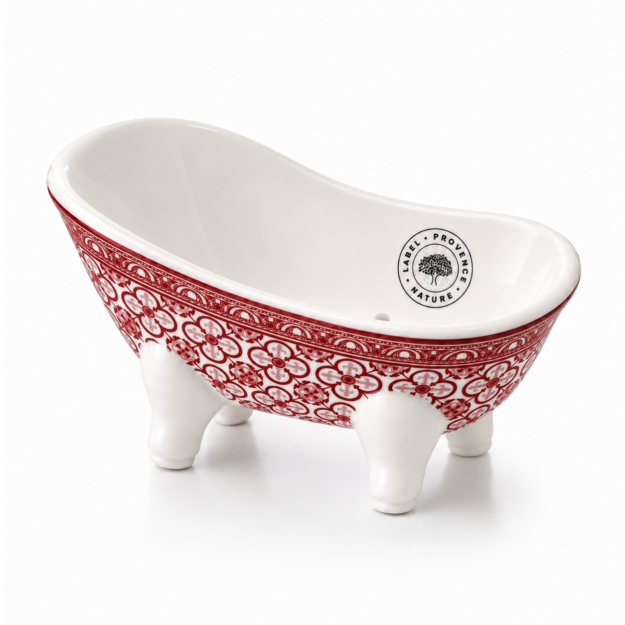 Terra Midi Bathtub Porcelain Mosaic Red