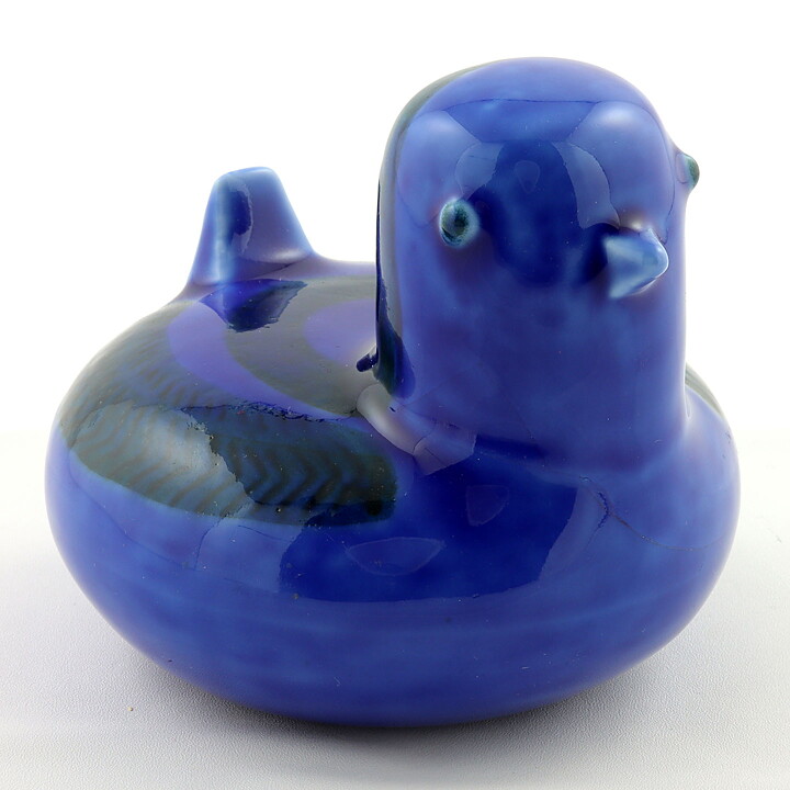 Sylvia Leuchovius (1960s) Blue Modern Bird 9 cm