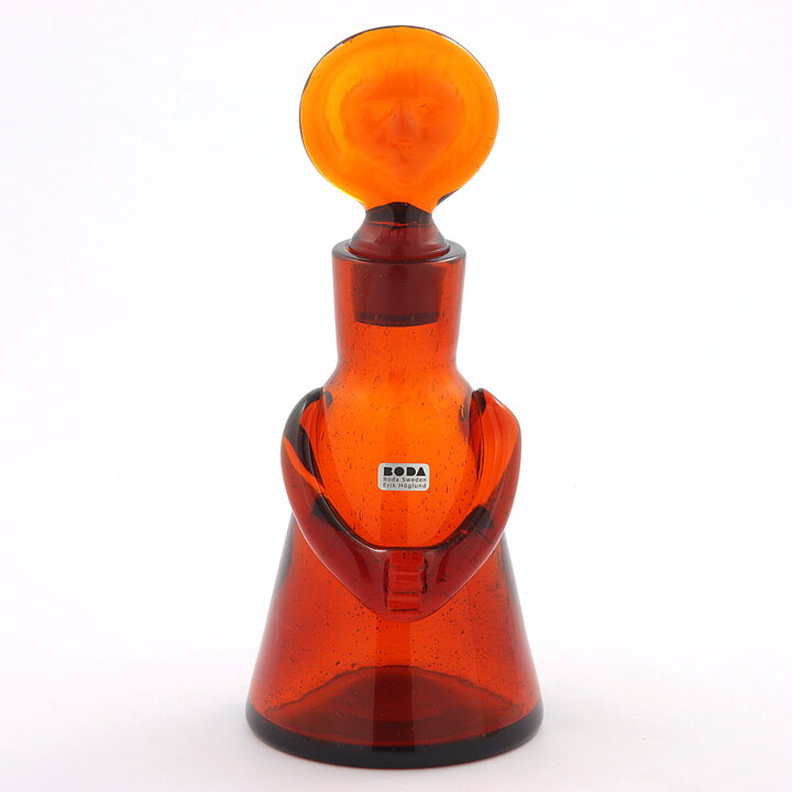 Erik Höglund (People 1957) Brown Sculptural Decanter 21 cm (2)