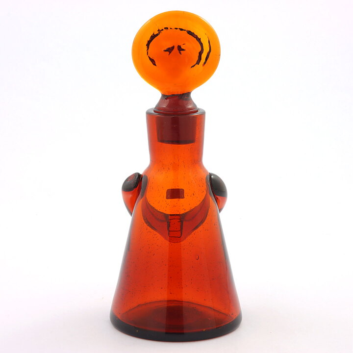 Erik Höglund (People 1957) Brown Sculptural Decanter 21 cm (2)