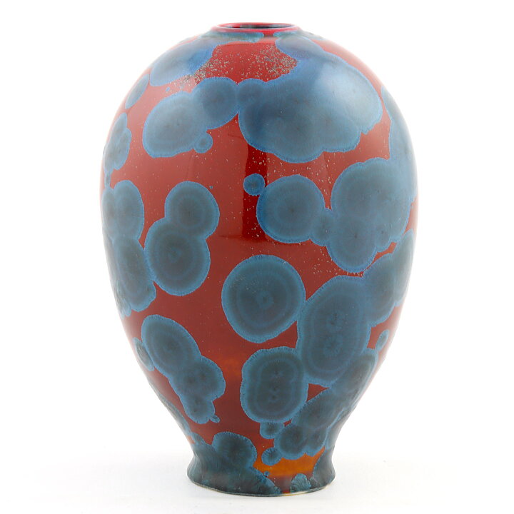 イサク・イサクソン  一点もの  赤/青色のベース  (18cm)  2000年代 