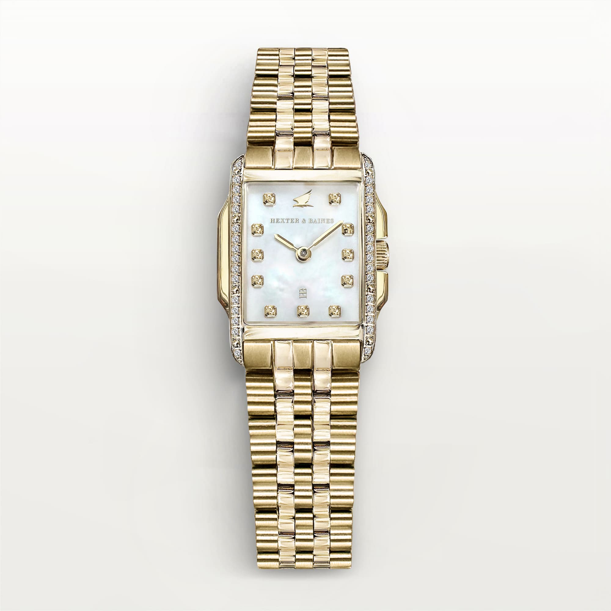 H&B Tempales Pavé, Gold & Pearl