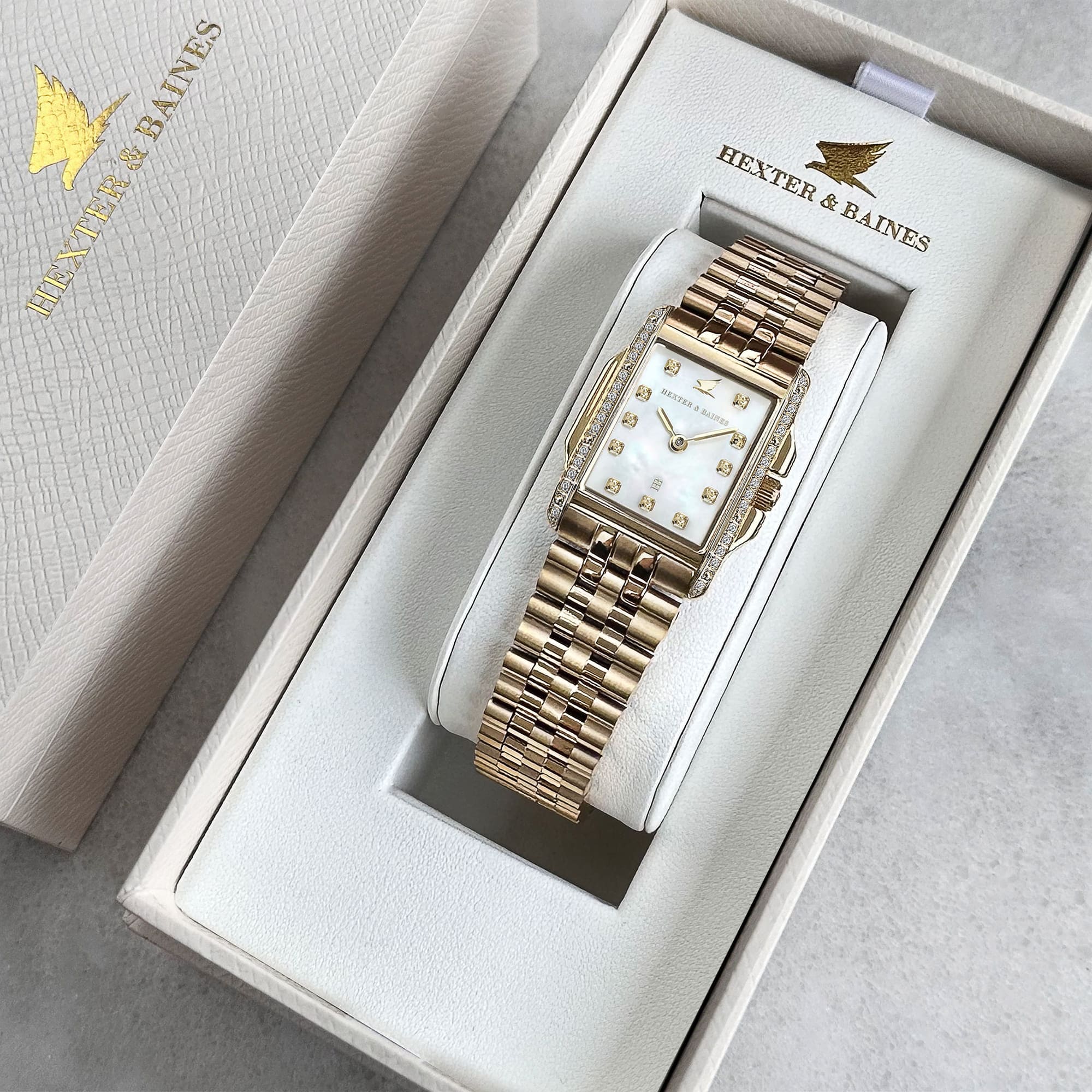 H&B Tempales Pavé, Gold & Pearl - 5