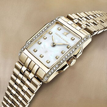 H&B Tempales Pavé, Gold & Pearl