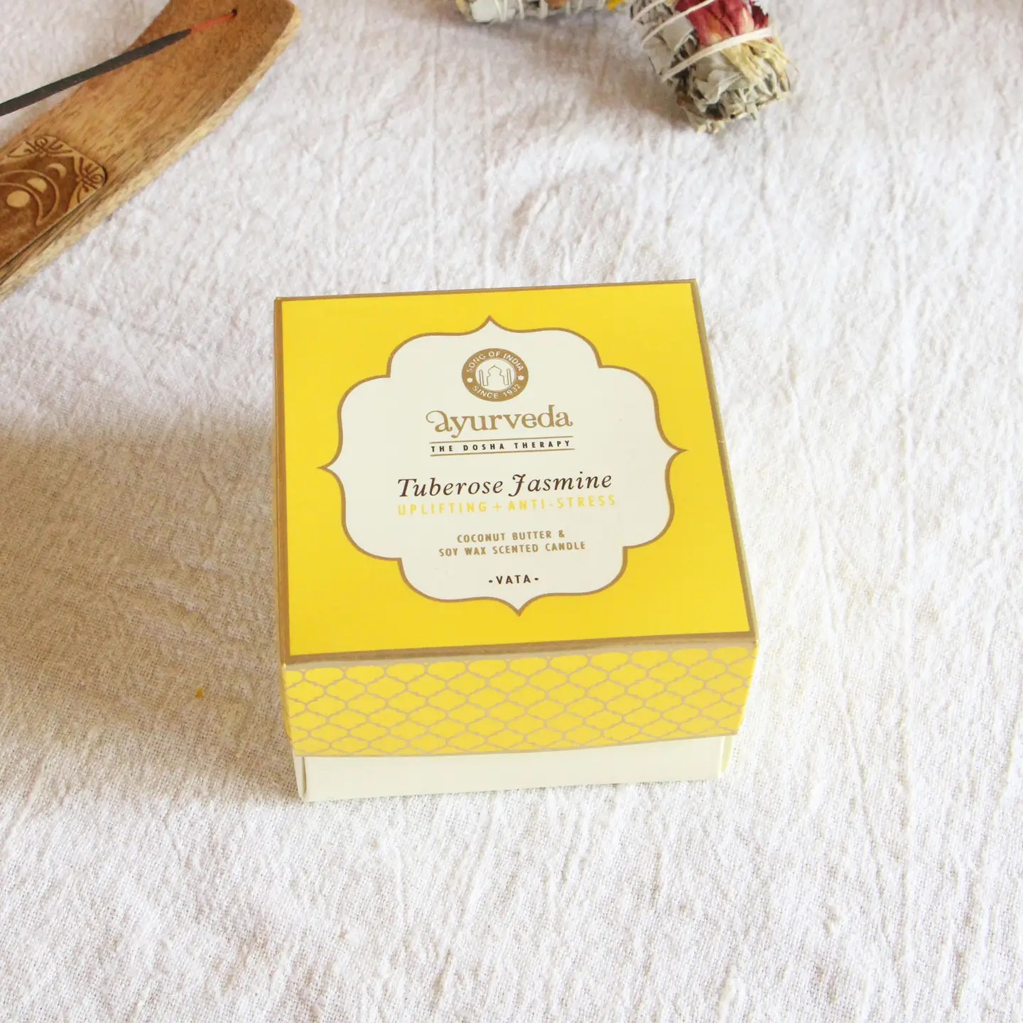Doftljus Vata, Tuberose/Jasmine, 200g - 2
