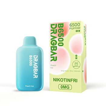 Dragbar B6500 Nikotinfri Vape - Peach Ice