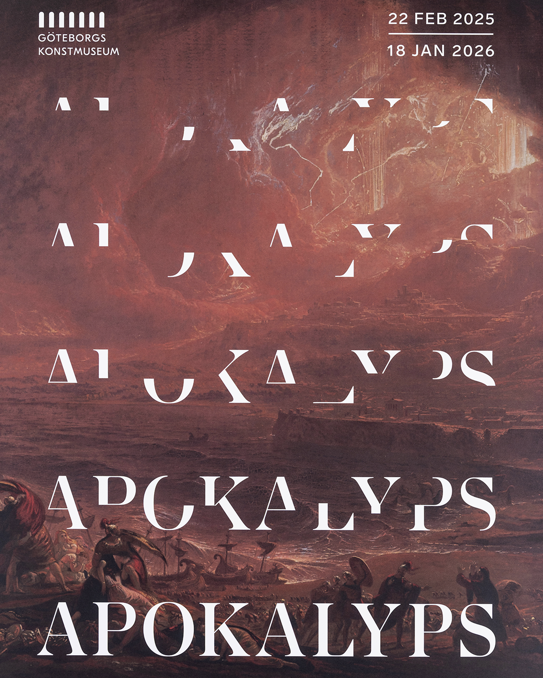 Utställningsaffisch, Apokalyps. Från yttersta domen till klimathot. Pompeji