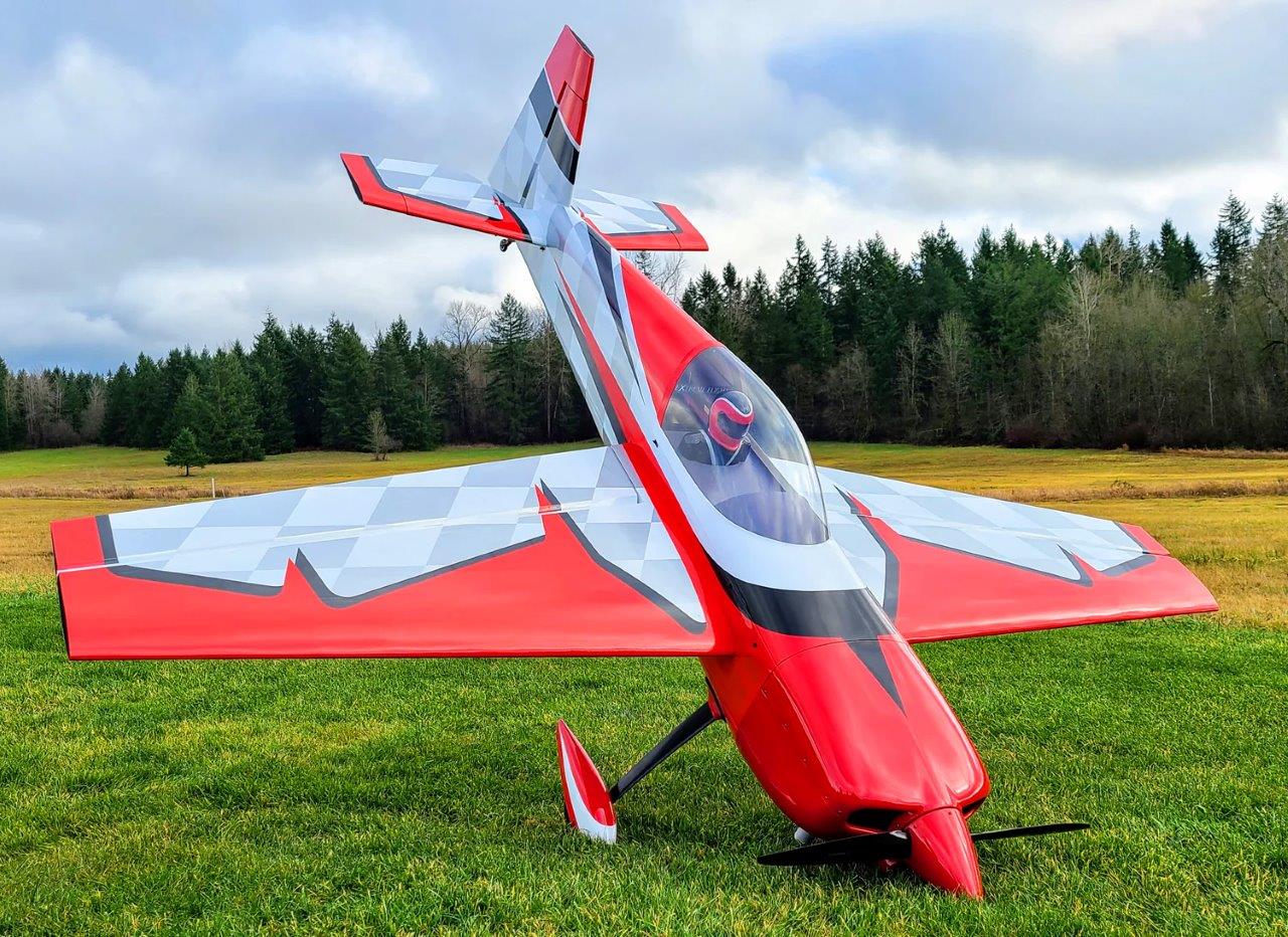 Extreme Flight Slick 114tum/2.9M 150-180CC Gas V2 Red/White