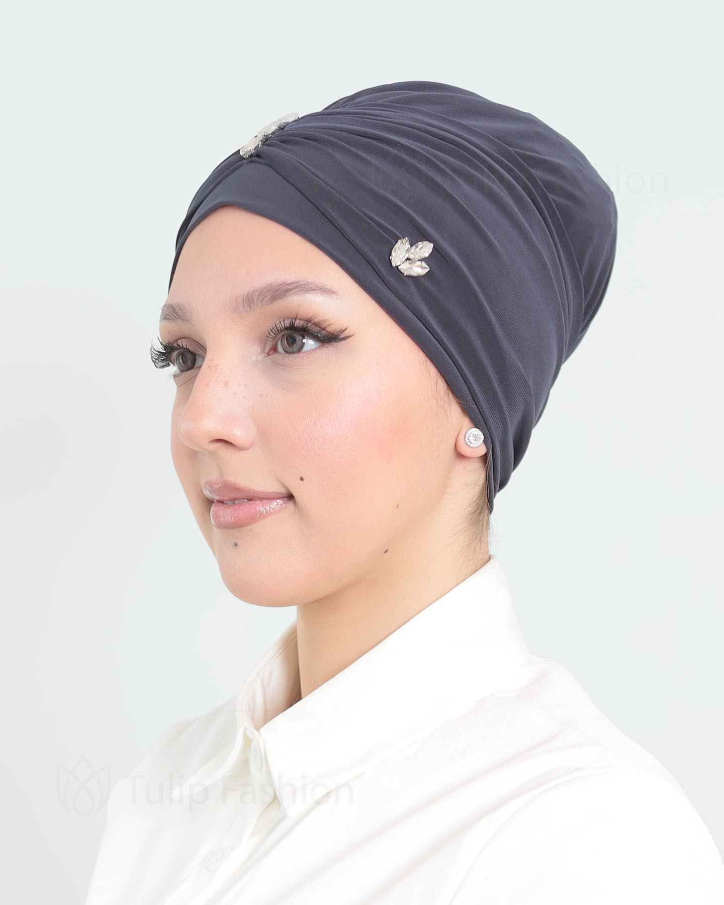 Turban - Jade - Dark Gray - 4