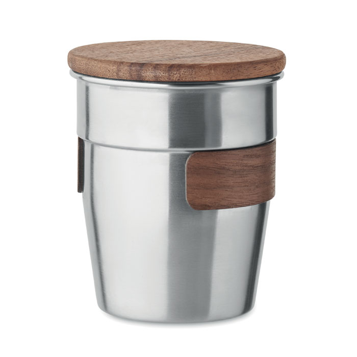 Mug i elegant design af genanvendt rustfrit stål