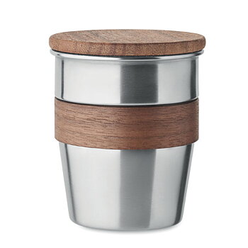 Mug i elegant design af genanvendt rustfrit stål