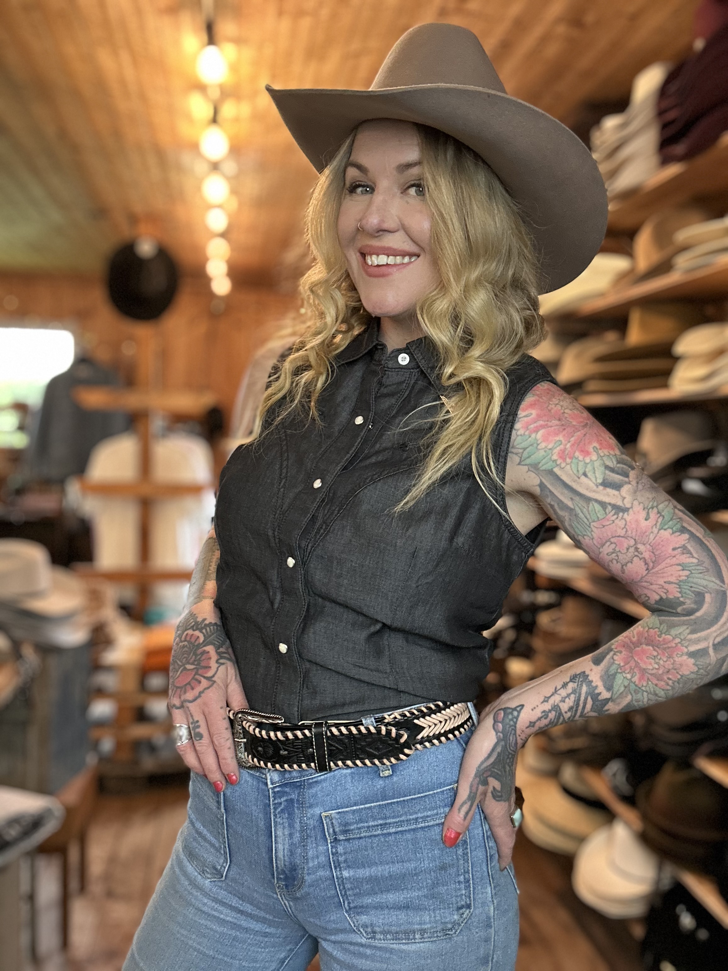 Cowboyhatt Houston sand  - 2