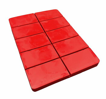Klarrött flaskvax, mjukt, 1 kg