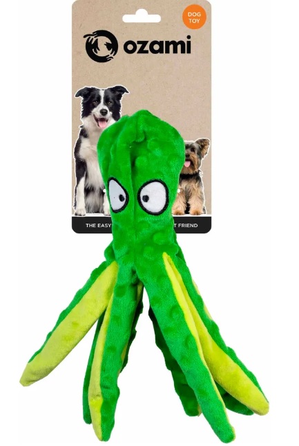 Prasslande Bläckfisk 33cm Grön
