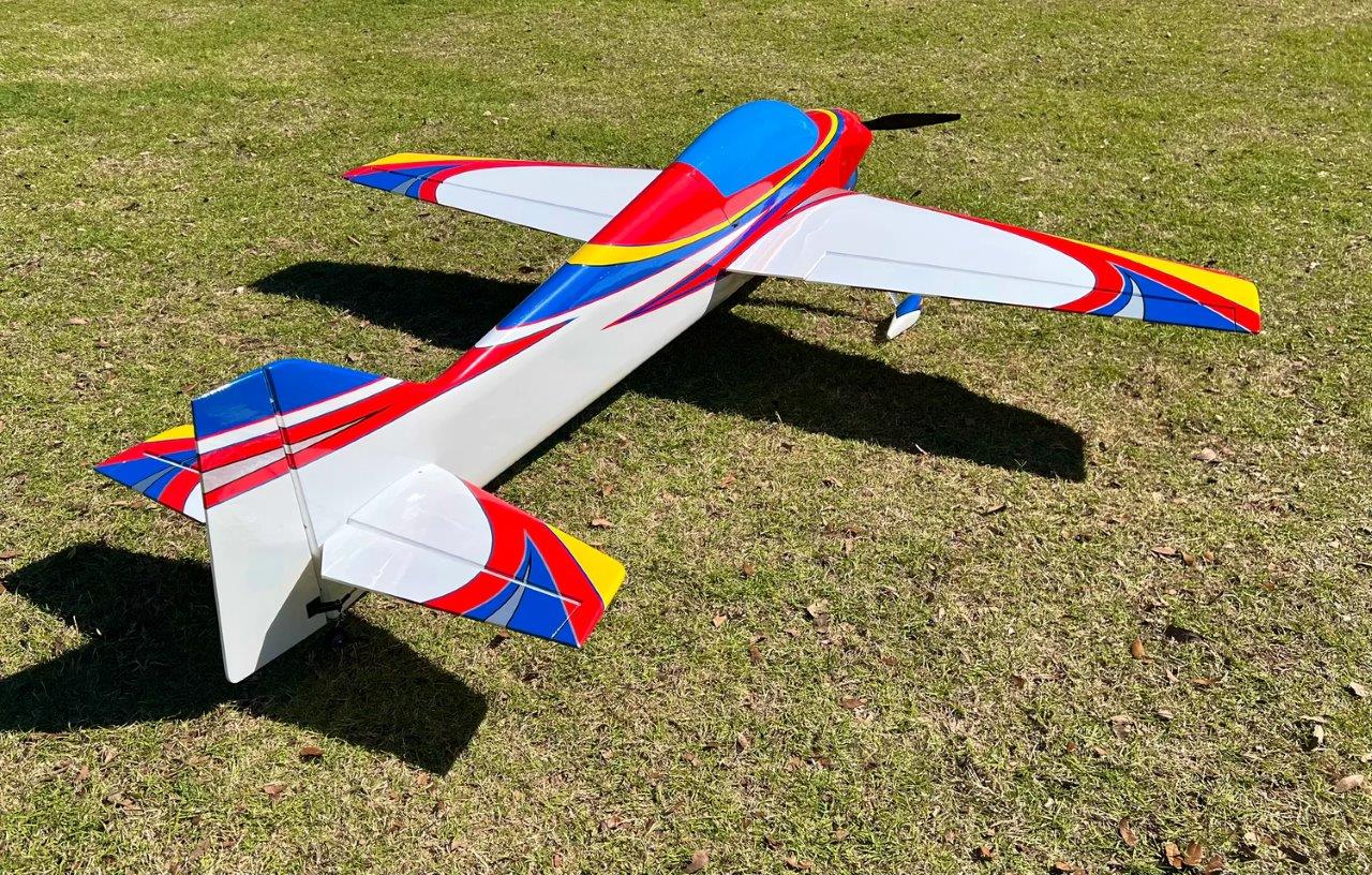 Extreme Flight Vanquish 73tum/2M XPWR 32cc/Various F3a systems V2 Red/Blue - 2