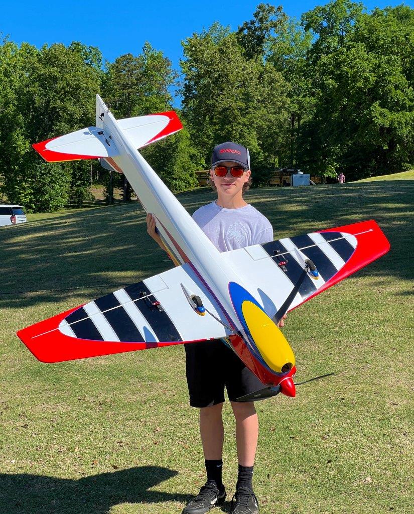 Extreme Flight Vanquish 73tum/2M XPWR 32cc/Various F3a systems V2 Red/Blue - 3