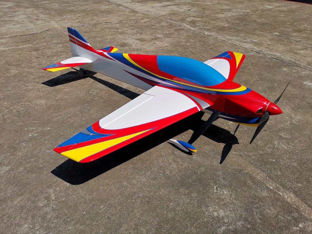 Extreme Flight Vanquish 73tum/2M XPWR 32cc/Various F3a systems V2 Red/Blue