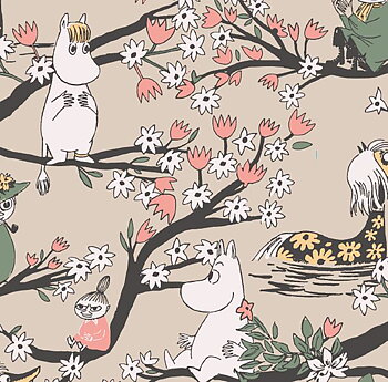 Servett Mumin -Falls in Love Beige