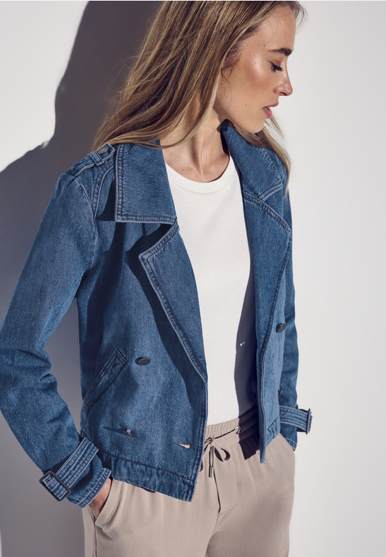 LTD QR Denim-Trench Jacket - Stl. 34+40 - Street One