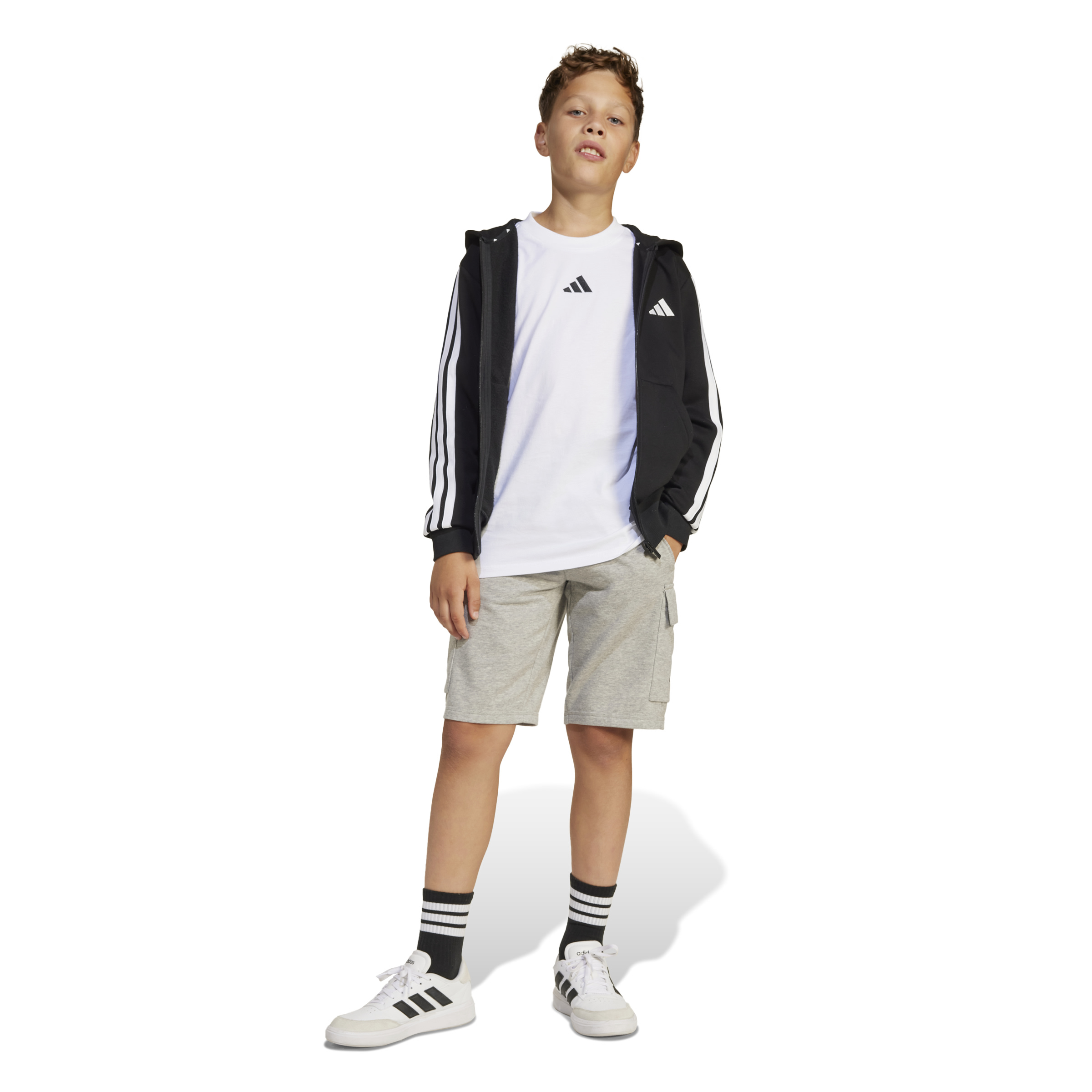 Adidas Essentials Full-Zip Hoodie Junior  - 4