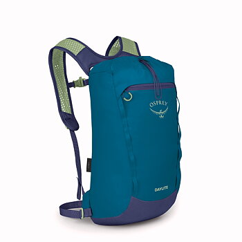 Lättviktsryggsäck - OSPREY Daylite Cinch Pack 15 L Blue/Spikemoss