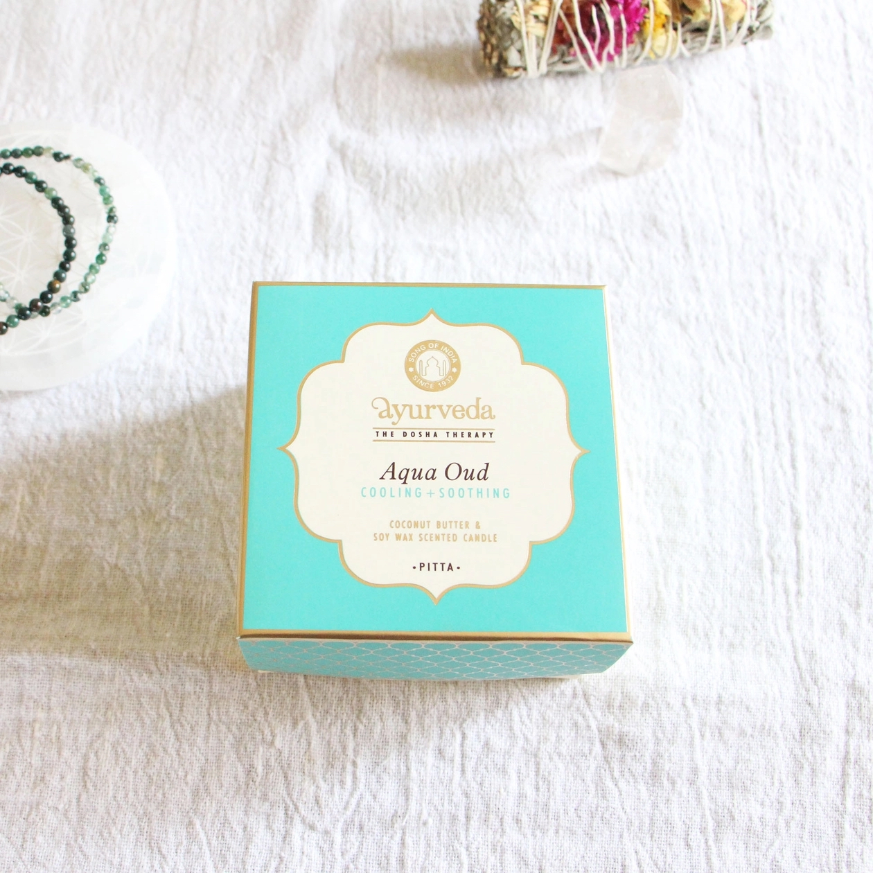 Doftljus Pitta, Aqua Oud, 200g - 2