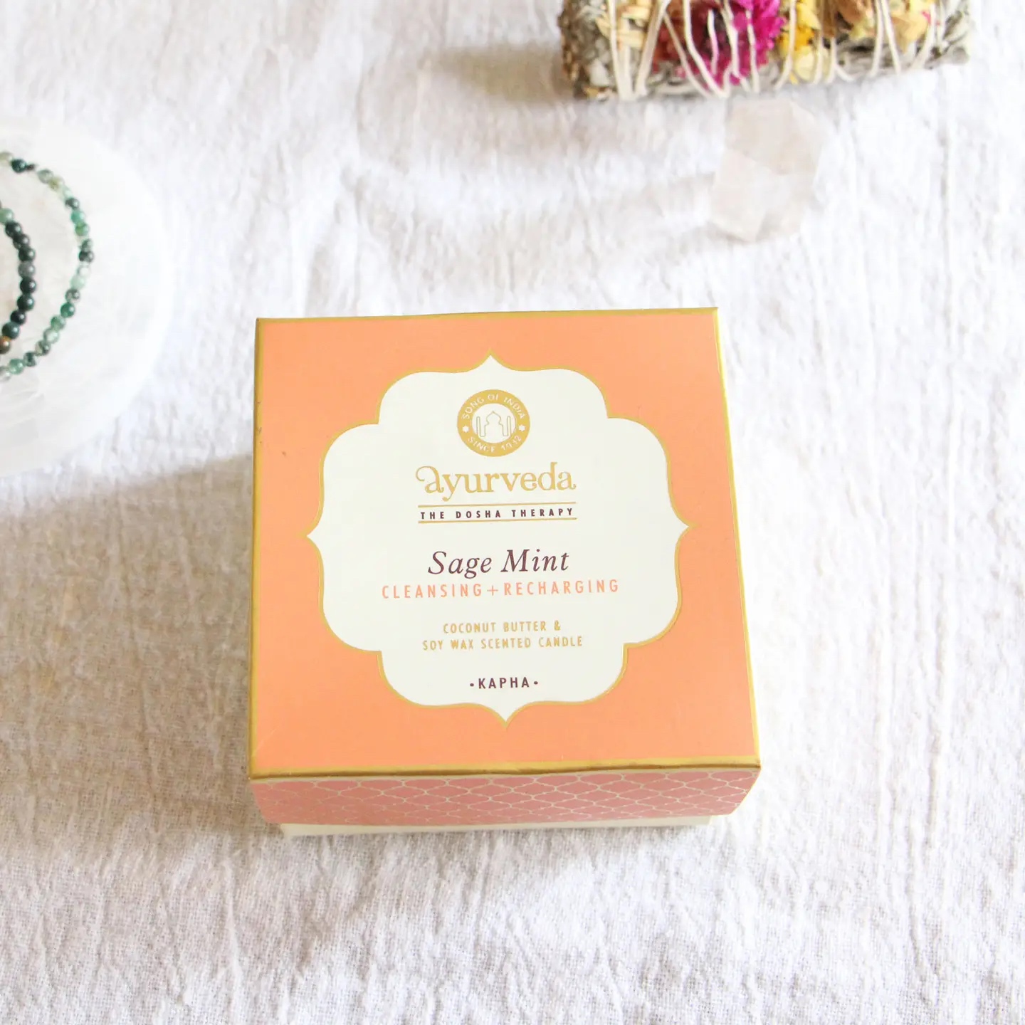 Doftljus Kapha, Sage Mint, 200g - 2