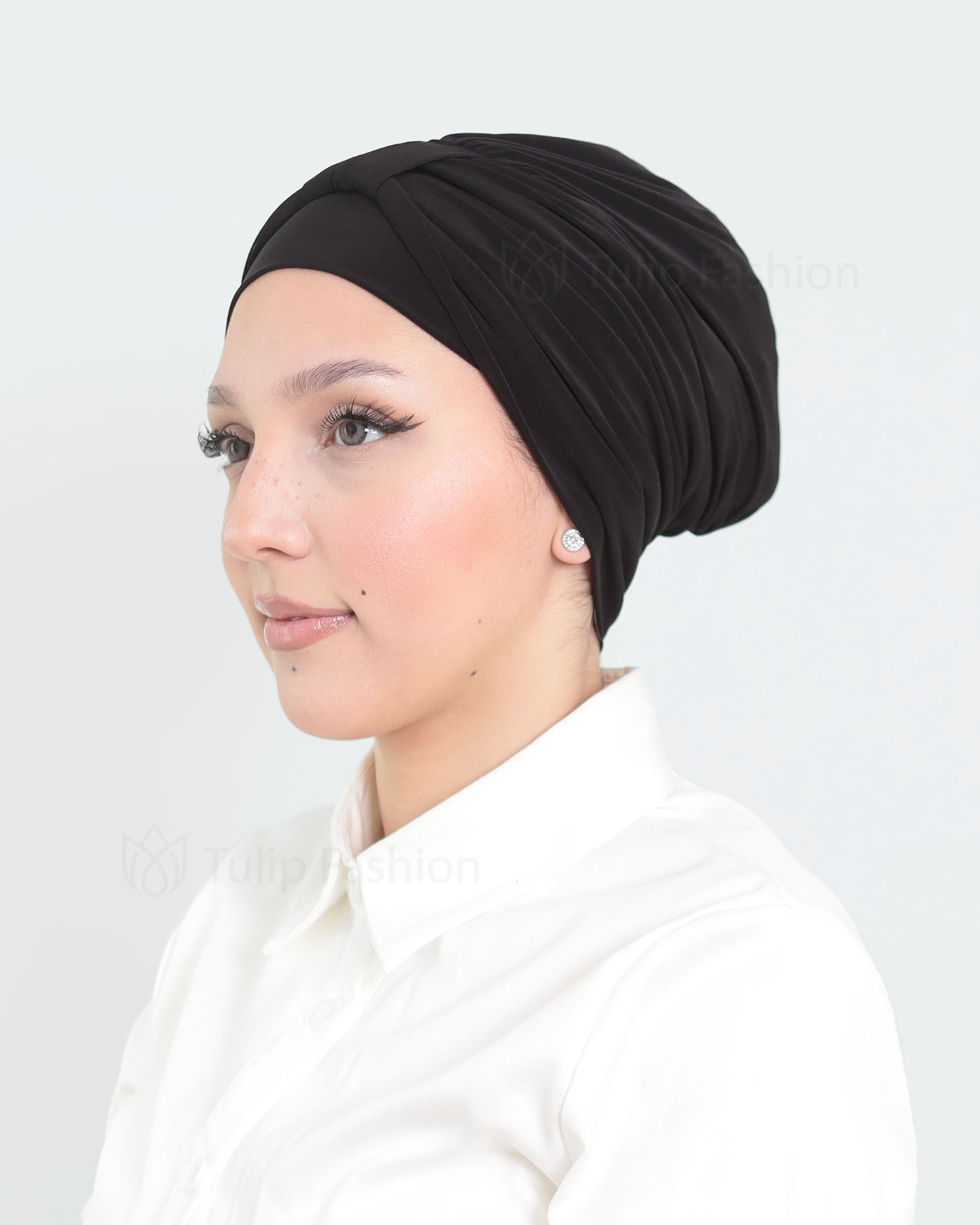 Turban - Lavender - Schwarz - 3