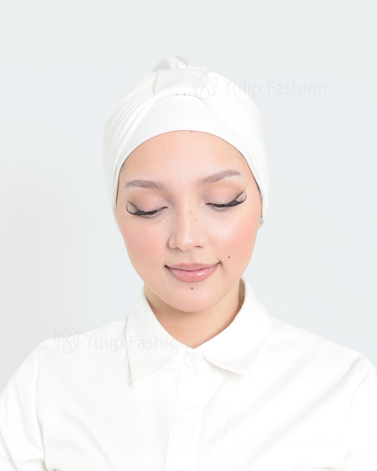 Turban - Lavender - Off-White