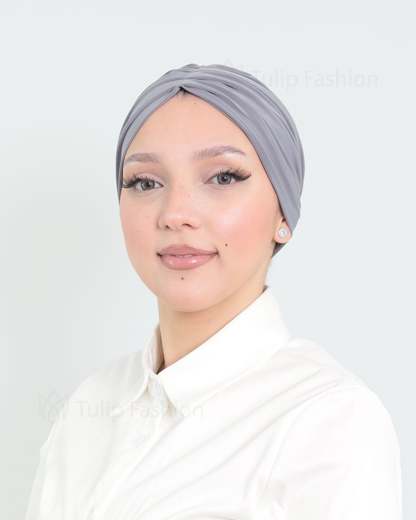 Turban - Lotus - Gray - 3