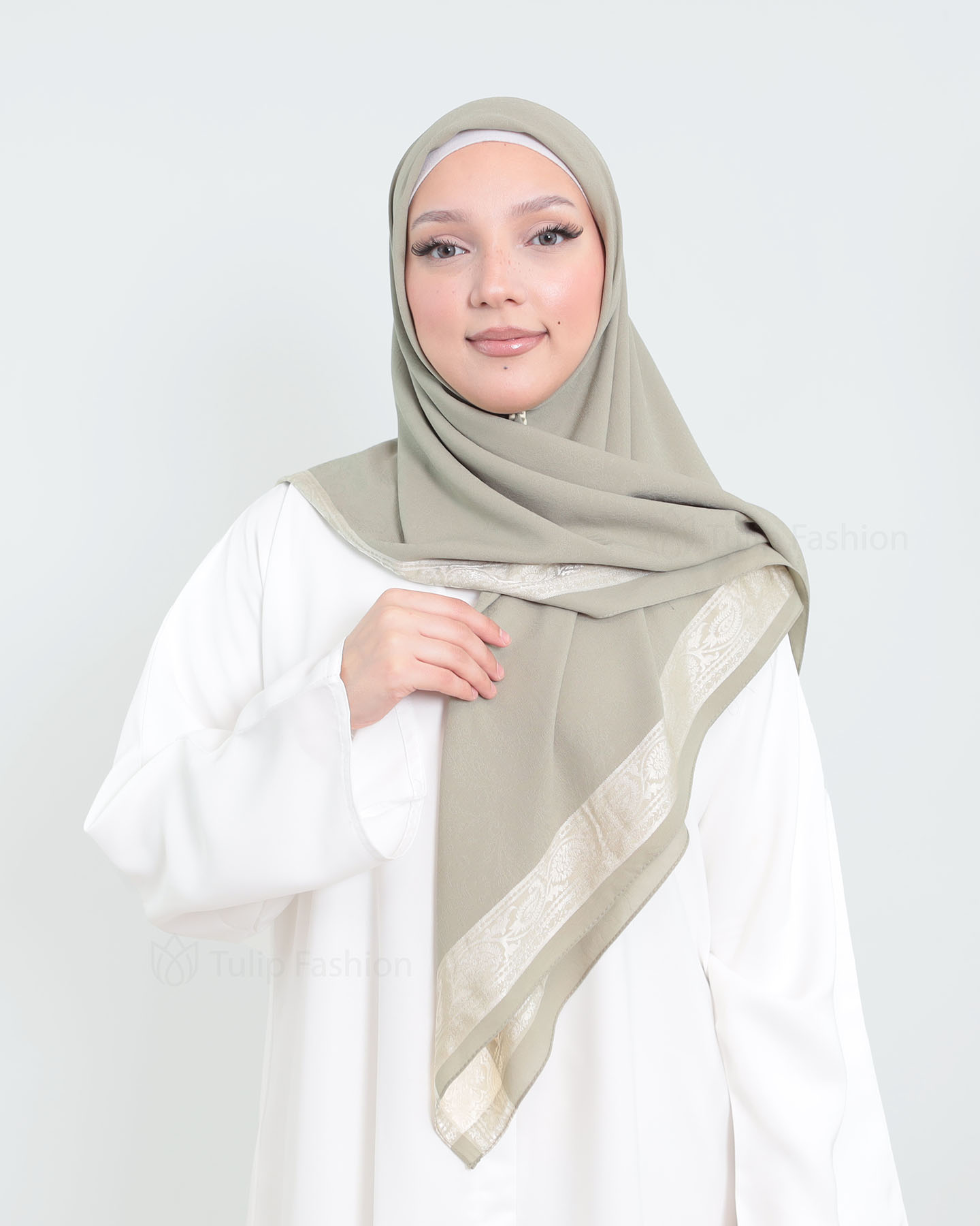 Hijab - Square Chiffon 120 cm - Pistachio Green