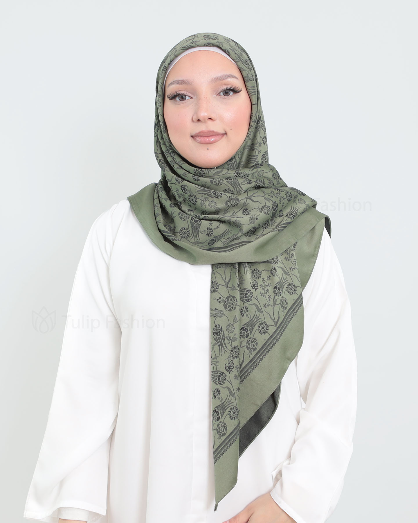 Hijab - Square Viskon 120 cm - Green