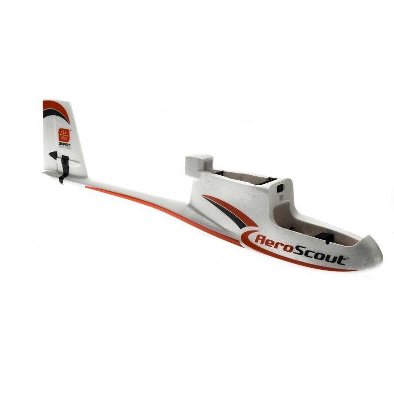 Hobbyzone Fuselage with Elevator/Rudder Servos: AeroScout