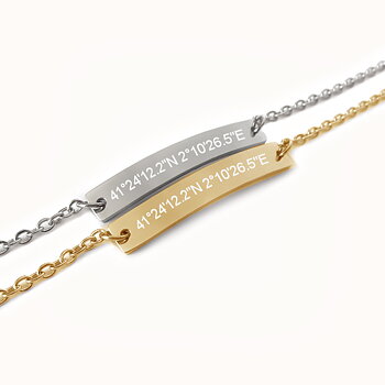 Pararmbånd Figaro - gull og rustfritt stål