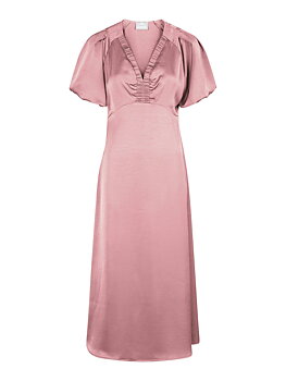 Illana Heavy Sateen Dress Evening Rose 