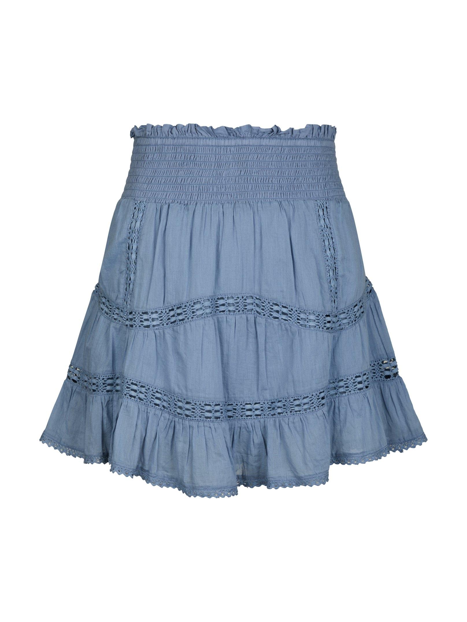 Robby S Voile Skirt Smoke Blue