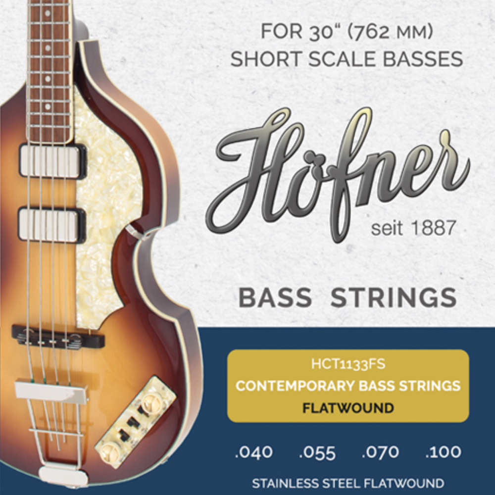 Höfner HCT1133FS Flatwound Bass Strings 040-100