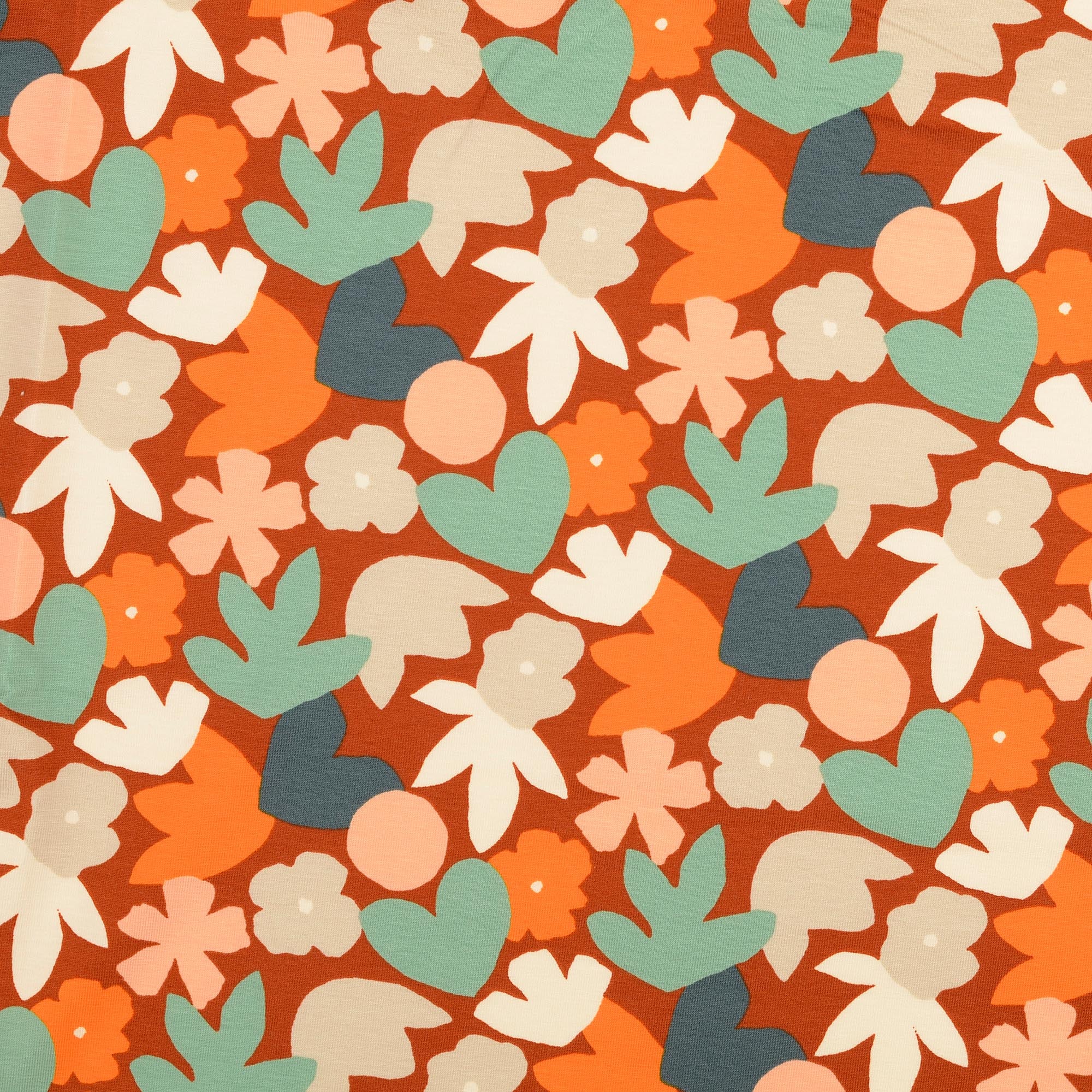RETRO FLORALS - RUST