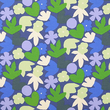 RETRO FLORALS - BLUE