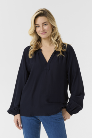 MILA BLOUSE - CREAM - DRESS BLUES - 3