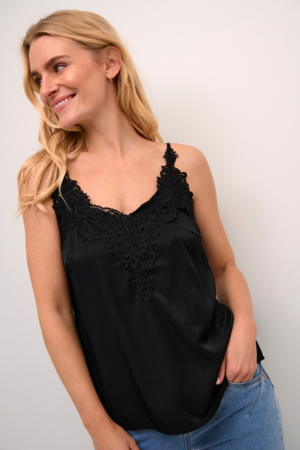 ANNA TOP - PITCH BLACK - CREAM - 3