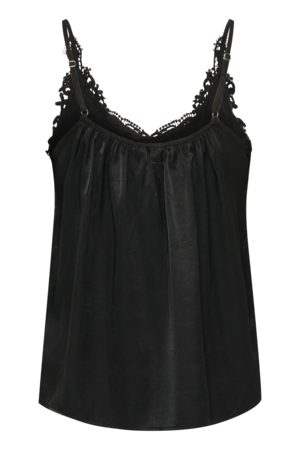 ANNA TOP - PITCH BLACK - CREAM - 2