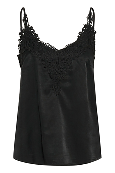 ANNA TOP - PITCH BLACK - CREAM