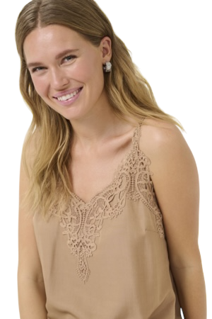 ANNA TOP - CREAM - CINNAMON  SWIRL - 3