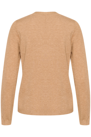 DELA KNIT CARDIGAN - CREAM - CINNAMON SWIRL MELANGE - 2