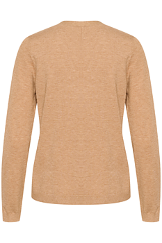 DELA KNIT CARDIGAN - CREAM - CINNAMON SWIRL MELANGE