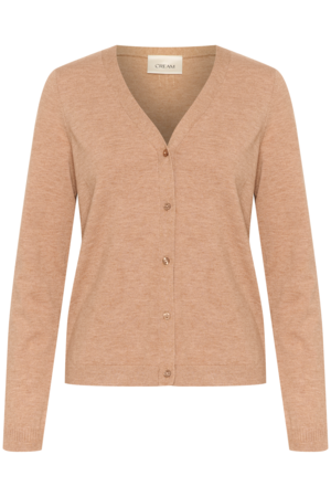 DELA KNIT CARDIGAN - CREAM - CINNAMON SWIRL MELANGE