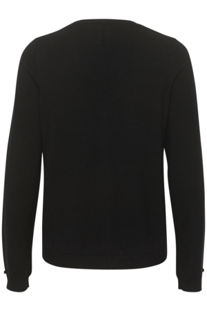 DELA KNIT CARDIGAN - CREAM - PITCH BLACK - 2